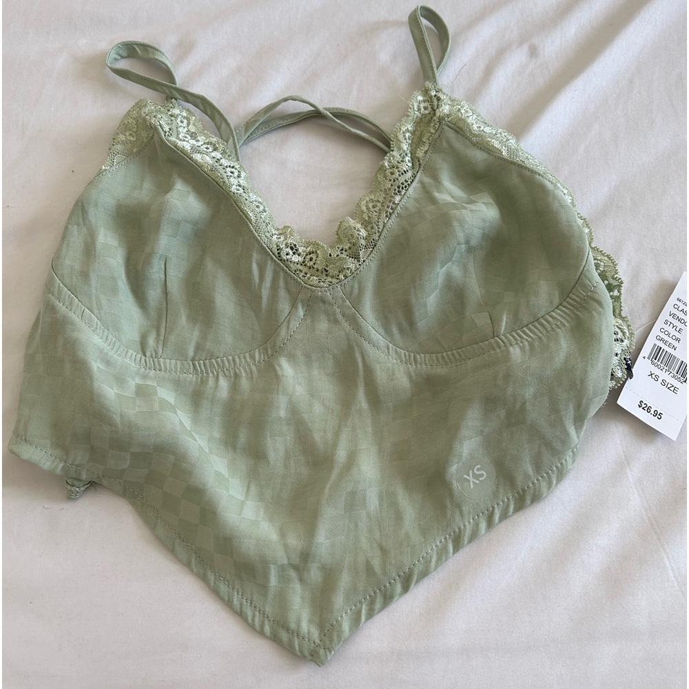 pacsun criss cross back tank